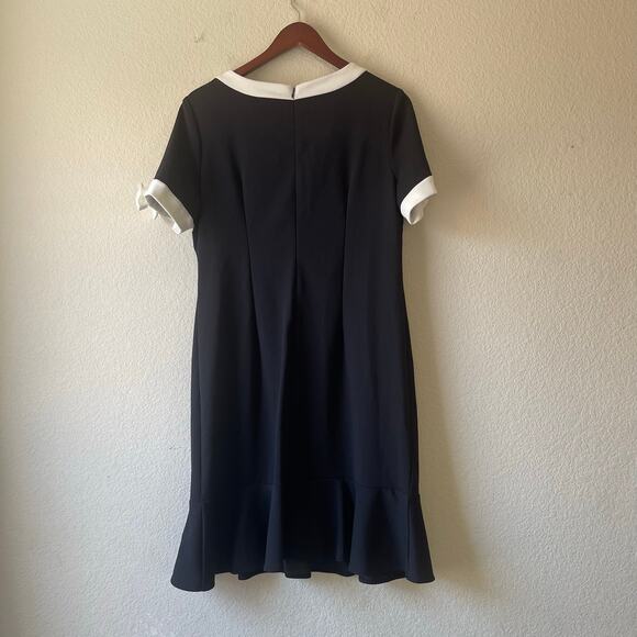 Vintage retro mod Chanel inspired black and‎ white dress size 12 - Picture 2 of 7